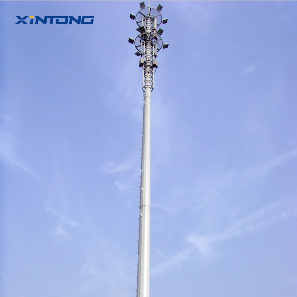 XINTONG High Quality Galvanized Gsm Antenna Communication Monopole Tower