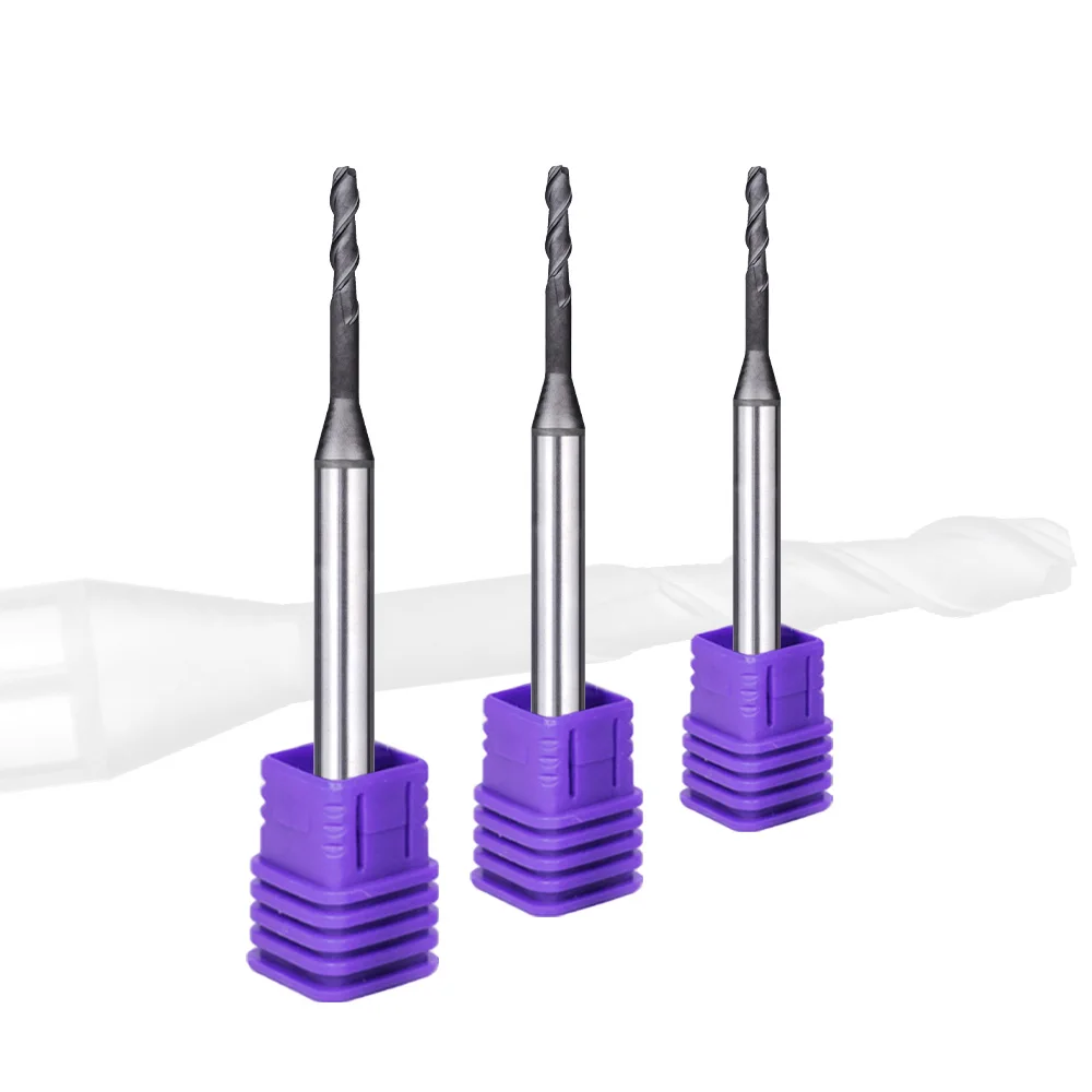 Long Neck 2 Flutes Square Endmill carbide Cnc tools Milling cutter for Graphite