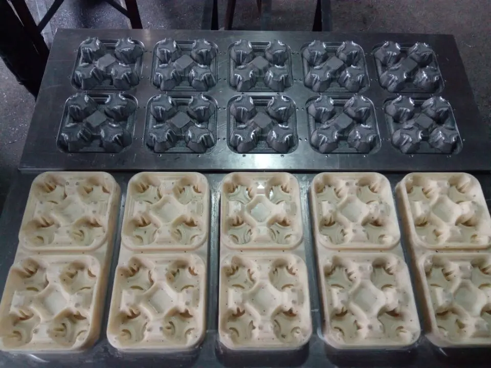 2000 pcs/hr Paper Pulp Molding Semi automatic Egg Tray Machine Price Without Dryer