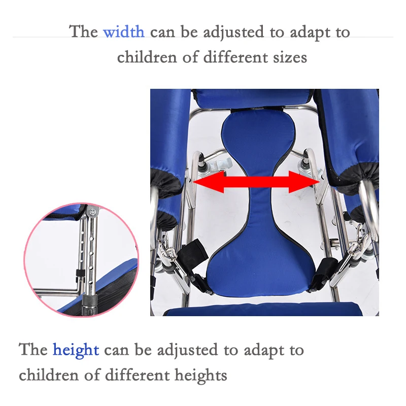 Adjustable anti-rollover assist lower limb walking hemiplegia gait trainer pediatric walker