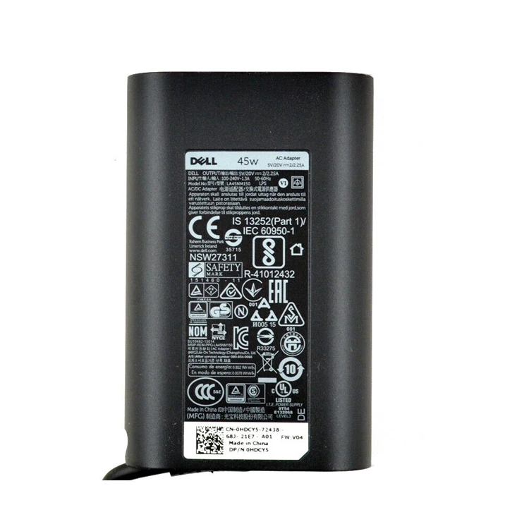 Зарядное устройство для ноутбука оригинального Dell 20 в 2 25 А 45 Вт Type-C USB-C адаптер