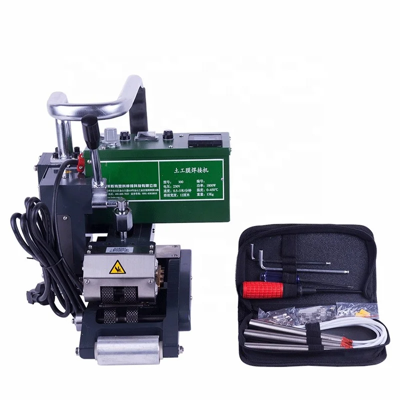 900 type 1800w Geomembrane Wedge Welder with steel hot wedge geomembrane welder