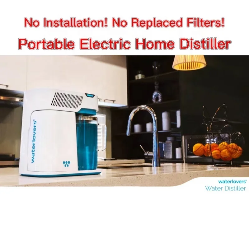 2022 Home Water Distiller Wholesale Price Glass Jug Stainless Steel Distilled Water Making Machine