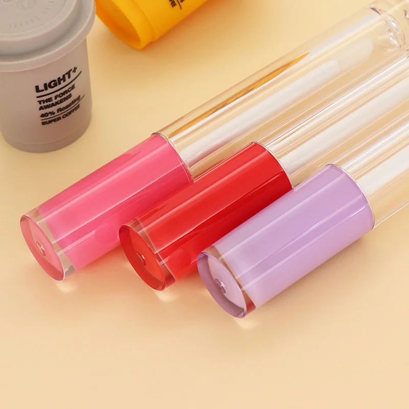 5 мл роскошный фиолетовый черный белый красный розовый верхний цилиндр блеск для губ пустая трубка настроить в наличии