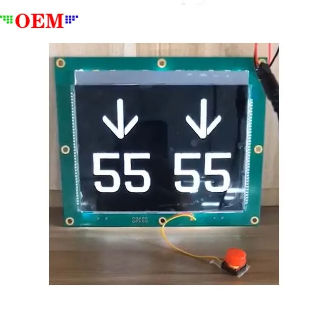 Shenzhen manufacturer customized made TFT Multimedia Segment cop lop Elevator LCD Display with BOARD INDICATOR
