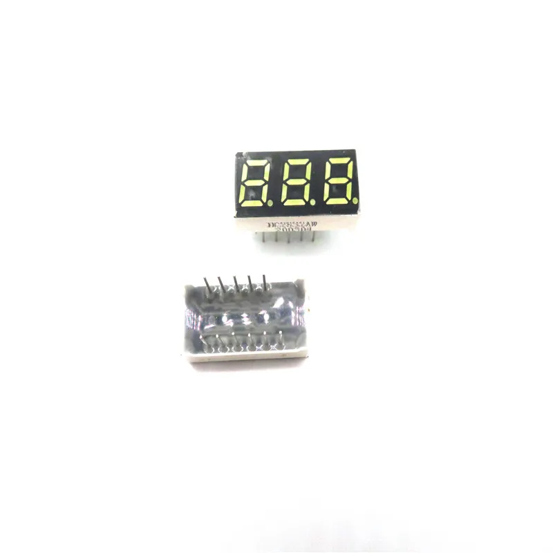 
Common anode three digital green color 0.25 inch 7 segment display 
