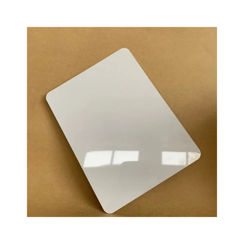 Popular Selling White Dye Sublimation Blank Aluminum Board Heat Transfer Aluminium Sheet Metal Parking Sign Blank with RC Holes