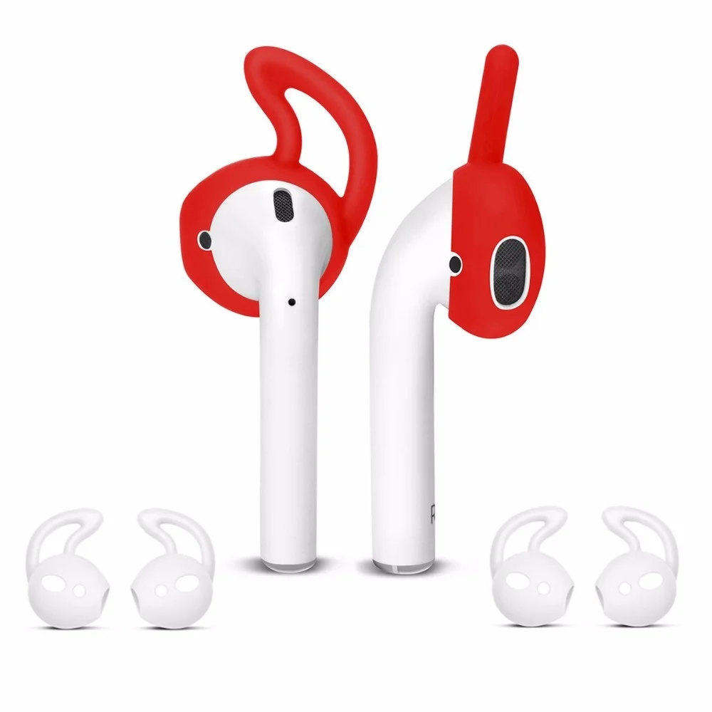 Amazon Hot Sales Airpods Silicone Earbuds Cover Case Ear Hooks Silicone Earplugs Earmuff Tip For Apple Airpods Wireless Earphone