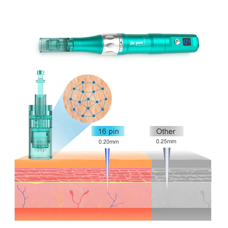 Д-р ручка A6S 6 Скорость Смарт Microneedling иглы Электрический Дерма с Dermapen