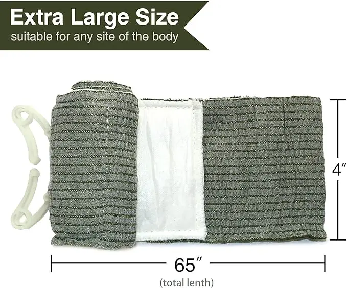 Medical First Aid Tactical Survival Trauma  6 /4 Inch Crepe Emergency Israeli Elastic Bandage in stock