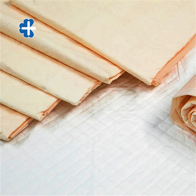 80*150cm  Chinese Manufacturer Hospital Nursing Disposable Incontinence Winged Medical Underpad