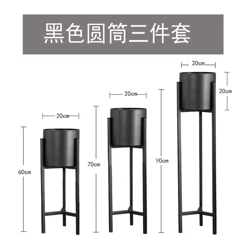 Modern Flowers Mini Plant Pot Indoor Flower Hydroponic Container Vase Metal Iron Flower Pot Stand planter