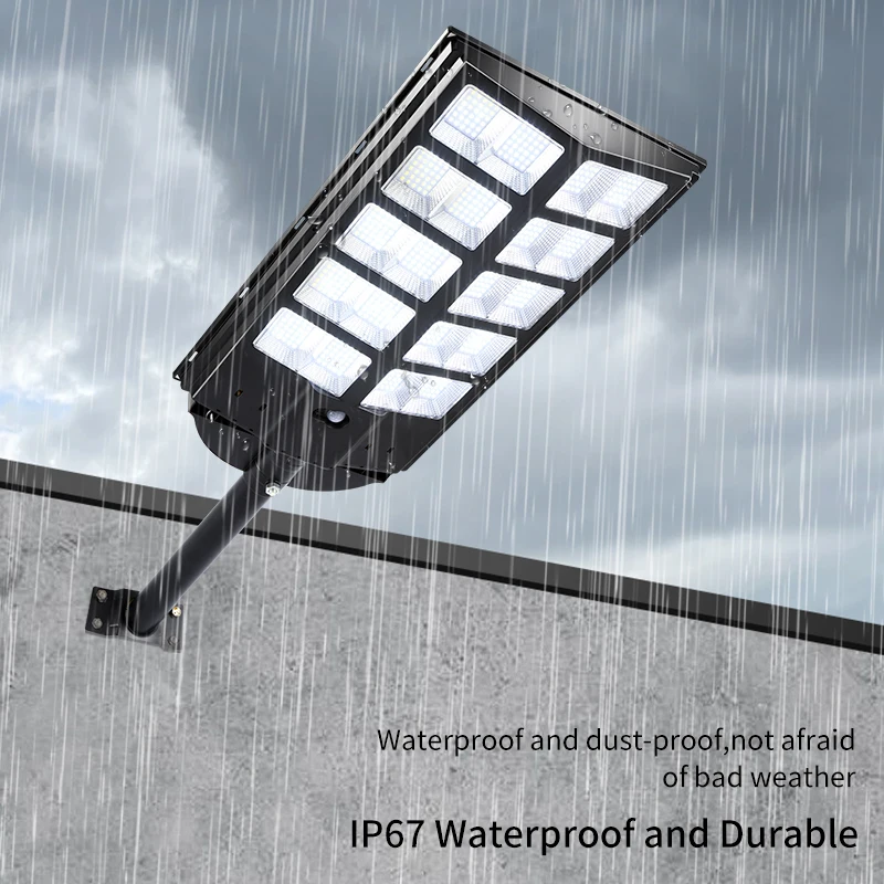 Powerful Outdoor Solar Lamp 12000 Lumens Lighting LED Garden Lamp Solar Panel Lamps Waterproof Street Light