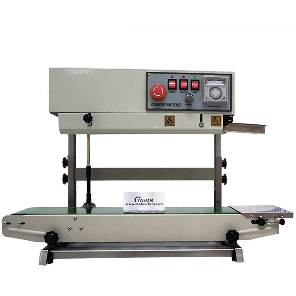 Vertical type FR770V Continuous Plastic Bag Heat Sealer Film Sealing Machine