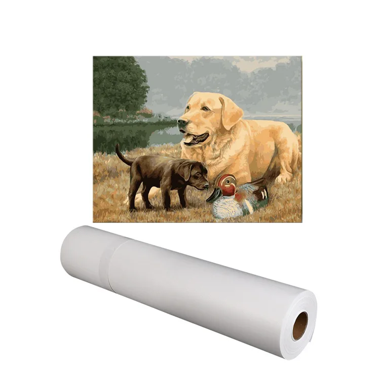 
Eco solvent canvas roll glossy waterproof 100% cotton canvas fabric 