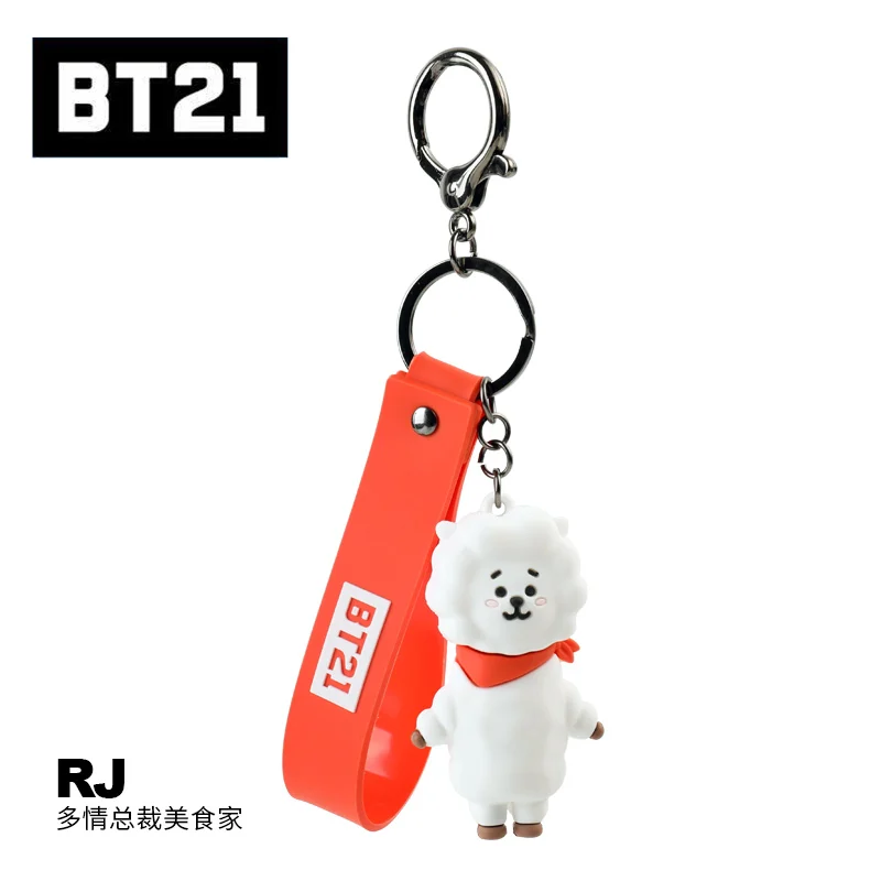 BT21 кольцо для ключей, BTS TATA COOKYMANG CHIMMY VAN подлинный