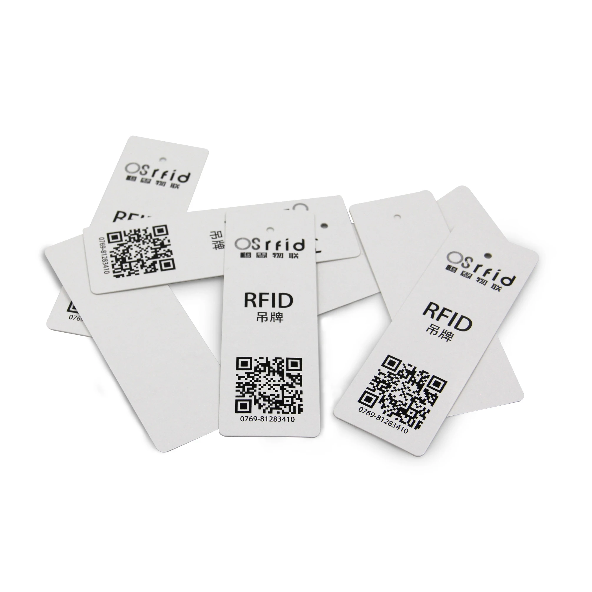 Customized Clothing Security Printing Labels Rfid Garment Hang Tag
