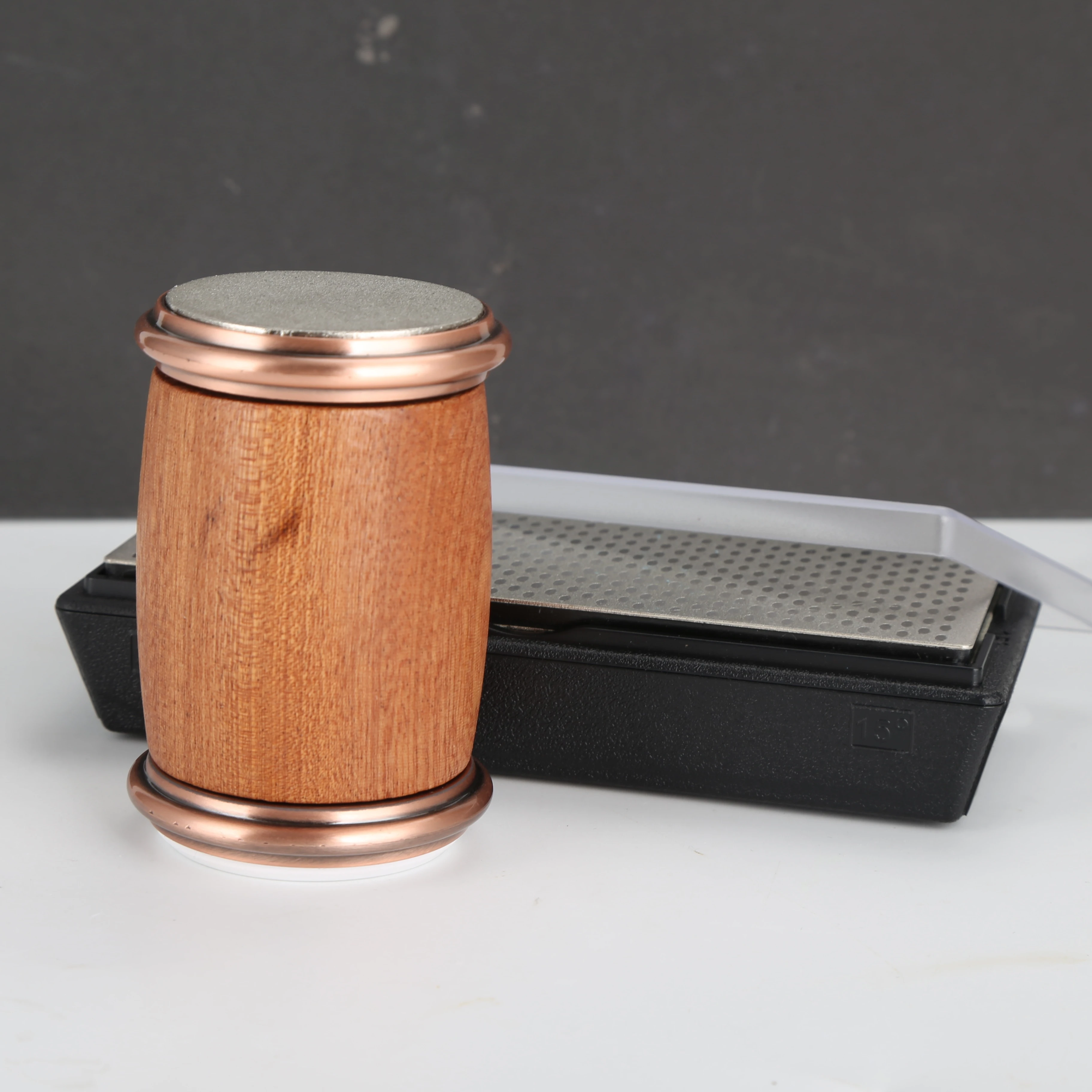 Premium Kitchen Rolling Knife Sharpener Kit Sharpening Tool with 4 Diamond and Ceramic Discs and 15 & 20 Degree Magnetic Angle