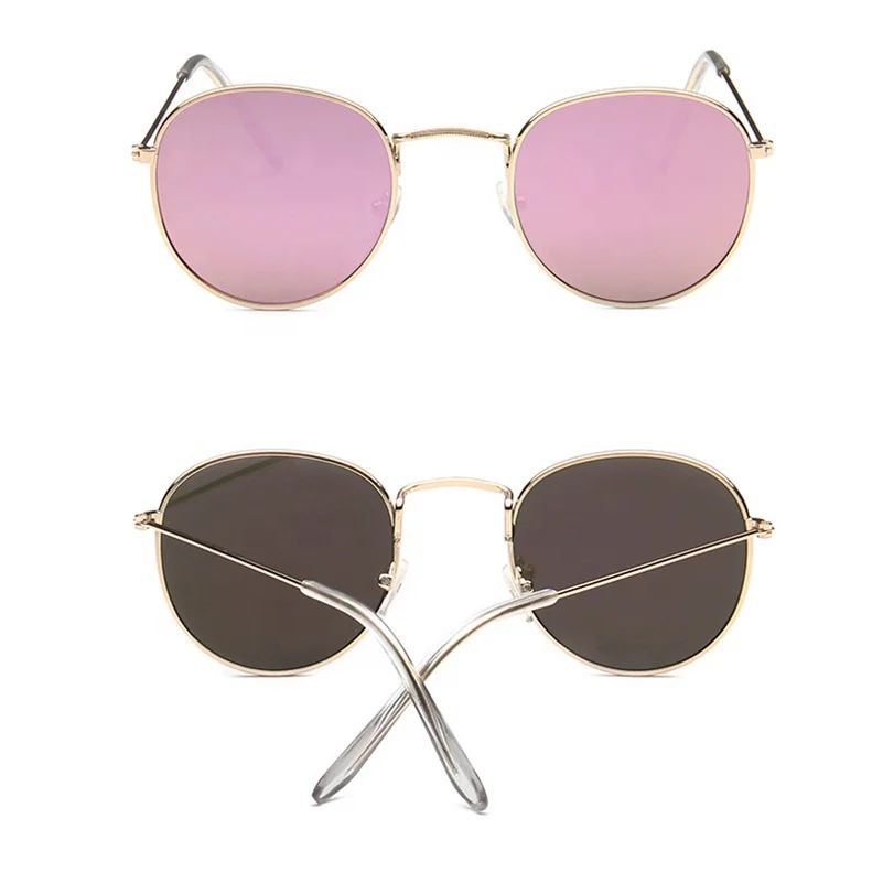 Korean Style Trendy Sunglasses Round Frame Old Fashioned Classic Star Sunglasses for UV Protection