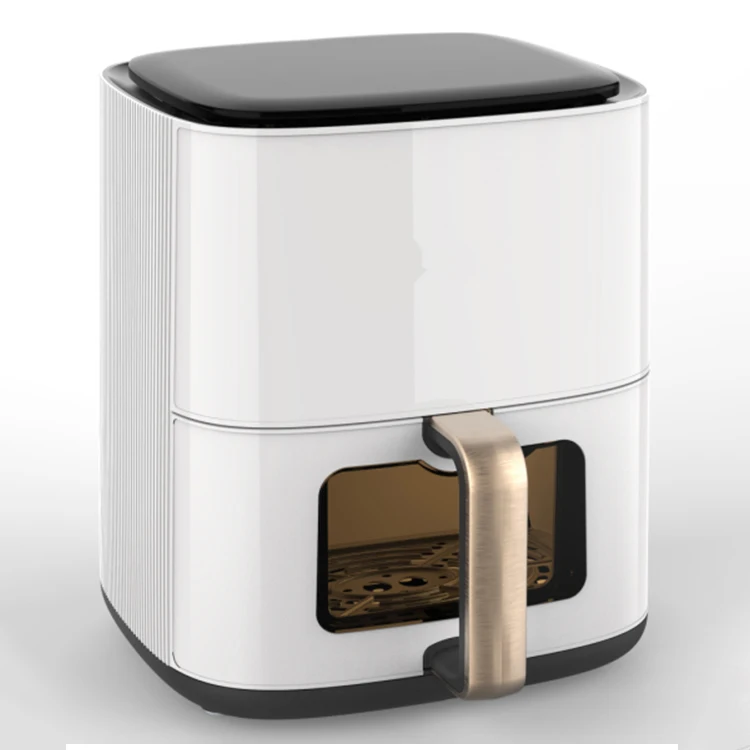 New arrival 4.2L pot glass visual window view auto cooking timer 12 hours dishwasher safe air fryer oven