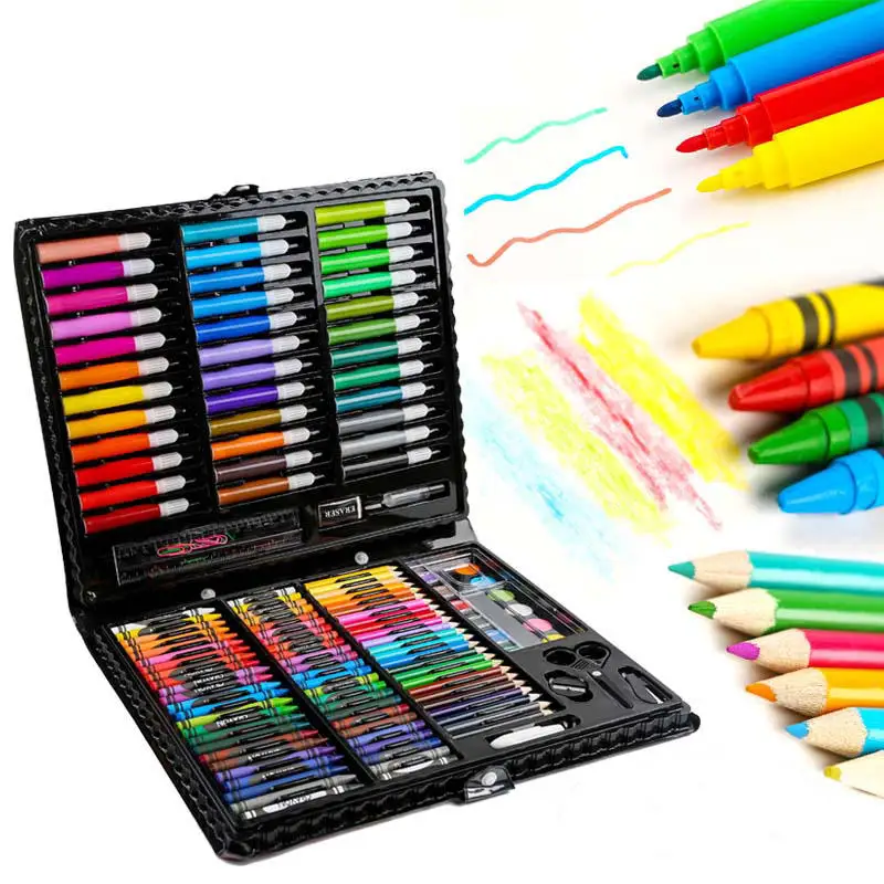 150pcs factory price painting pens children watercolor brush set kids art supplies back to school gifts art 150 pcs paint set