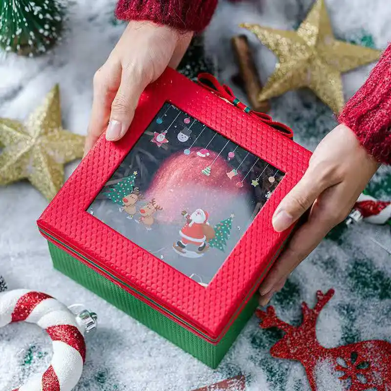 
New Design ODM OEM Fruit Packaging Mini Cracker Present Big Advent Christmas Paper Gift Box 