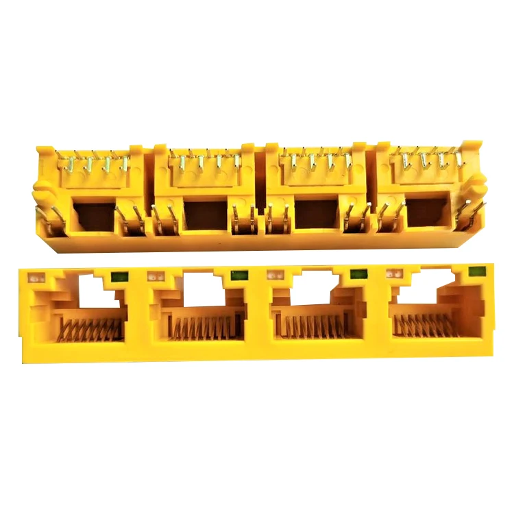 Горячая Распродажа 1x4 порт rj45 разъем цена для сетевой связи продукт