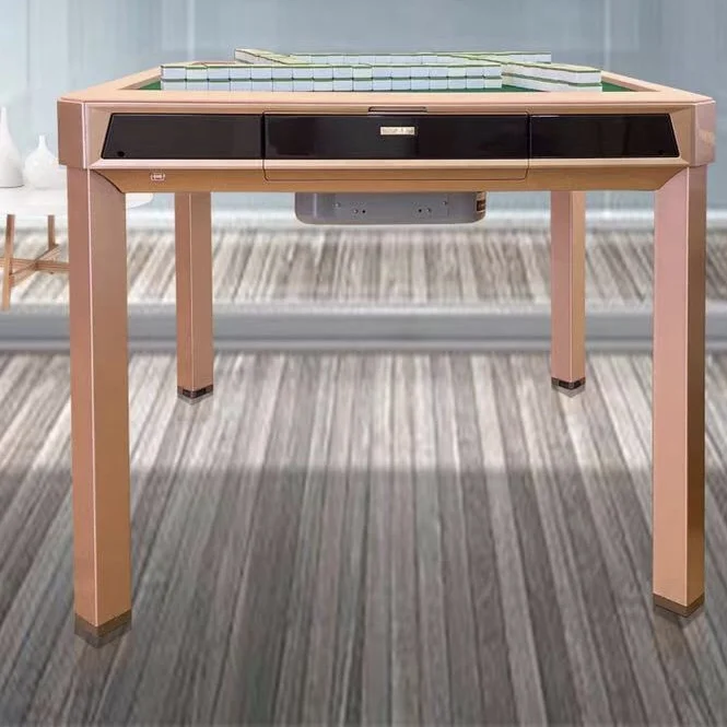 Automatic foldable electronic mahjong table set 2 tiles okey turkish table gambling tables