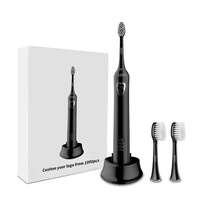 Высококачественная настраиваемая умная портативная электронная зубная щетка IPX7, звуковая электрическая зубная щетка, перезаряжаемая для взрослых