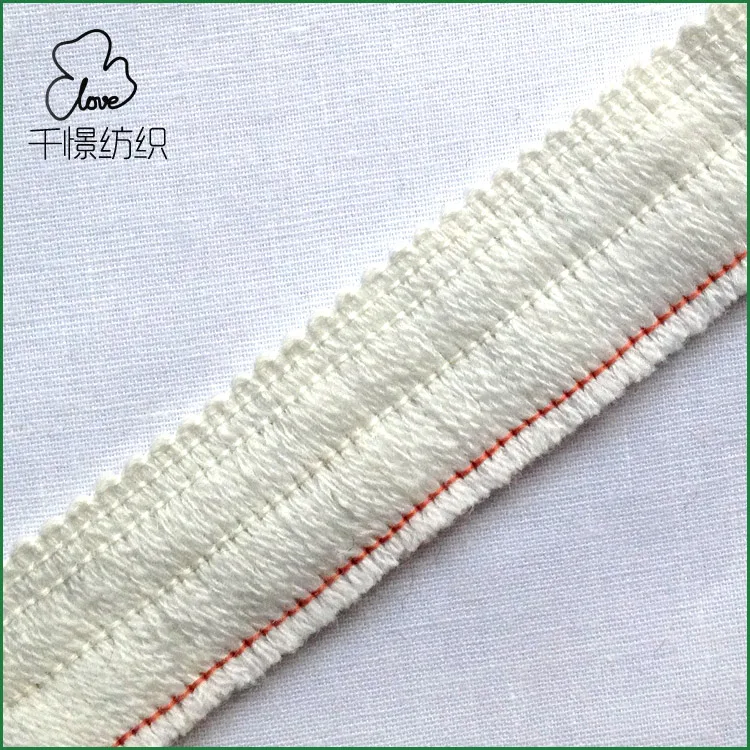 Поставка от производителя LF001 хлопковая пряжа трикотажная кружевная ткань с бахромой для обрезки краев