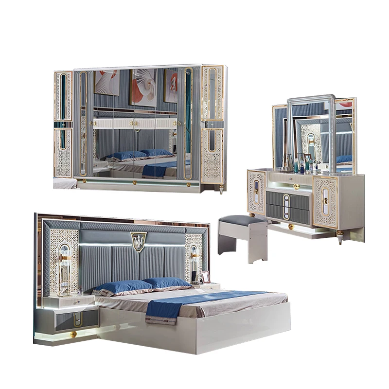 European Style Bedroom Luxury Antiquebeds Solid Wood Hand Carved Designs Royal Queen Bed