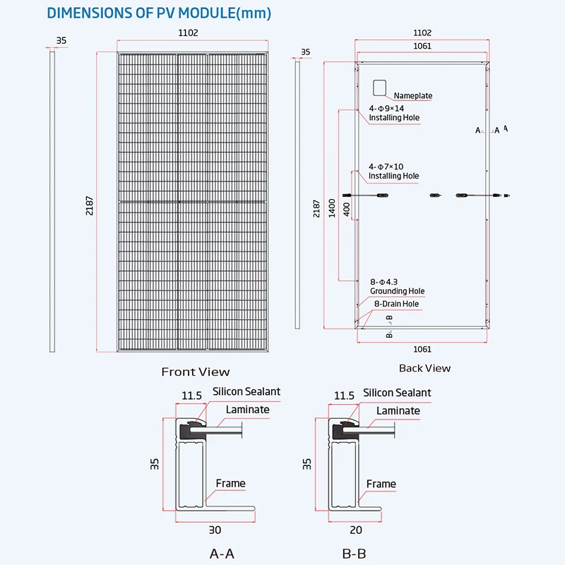 Trina TSM-DE18M(II) 485W 490W 495W 500W 505W 510W 515W with Multi-busbar technology PV solar system panels