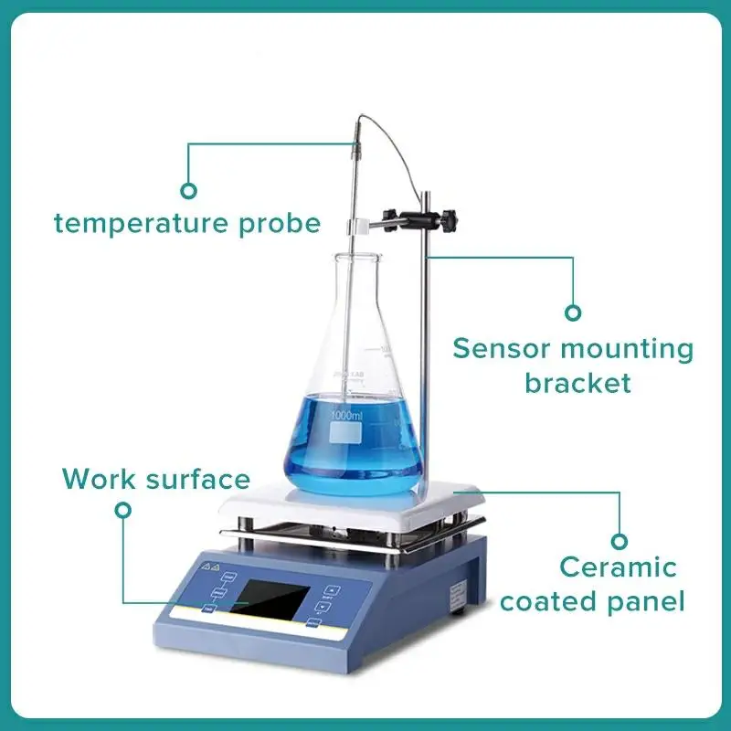 Magnetic Stirrer Hot Plate Lab Equipment Heating Stirrer Digital Display Magnetic Mixer With Stir Bar 3L 5L Liquid Stirrer 220v