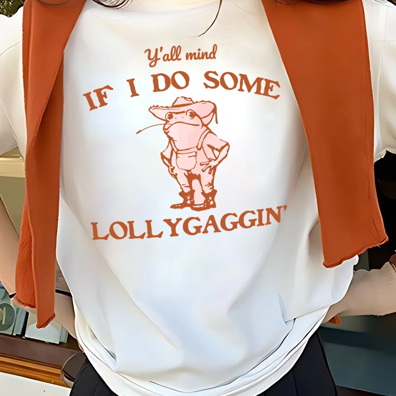 180 г футболка/1 футболка/100% полиэстер женская футболка с круглым вырезом и коротким рукавом веселая лягушка графическим принтом в одном