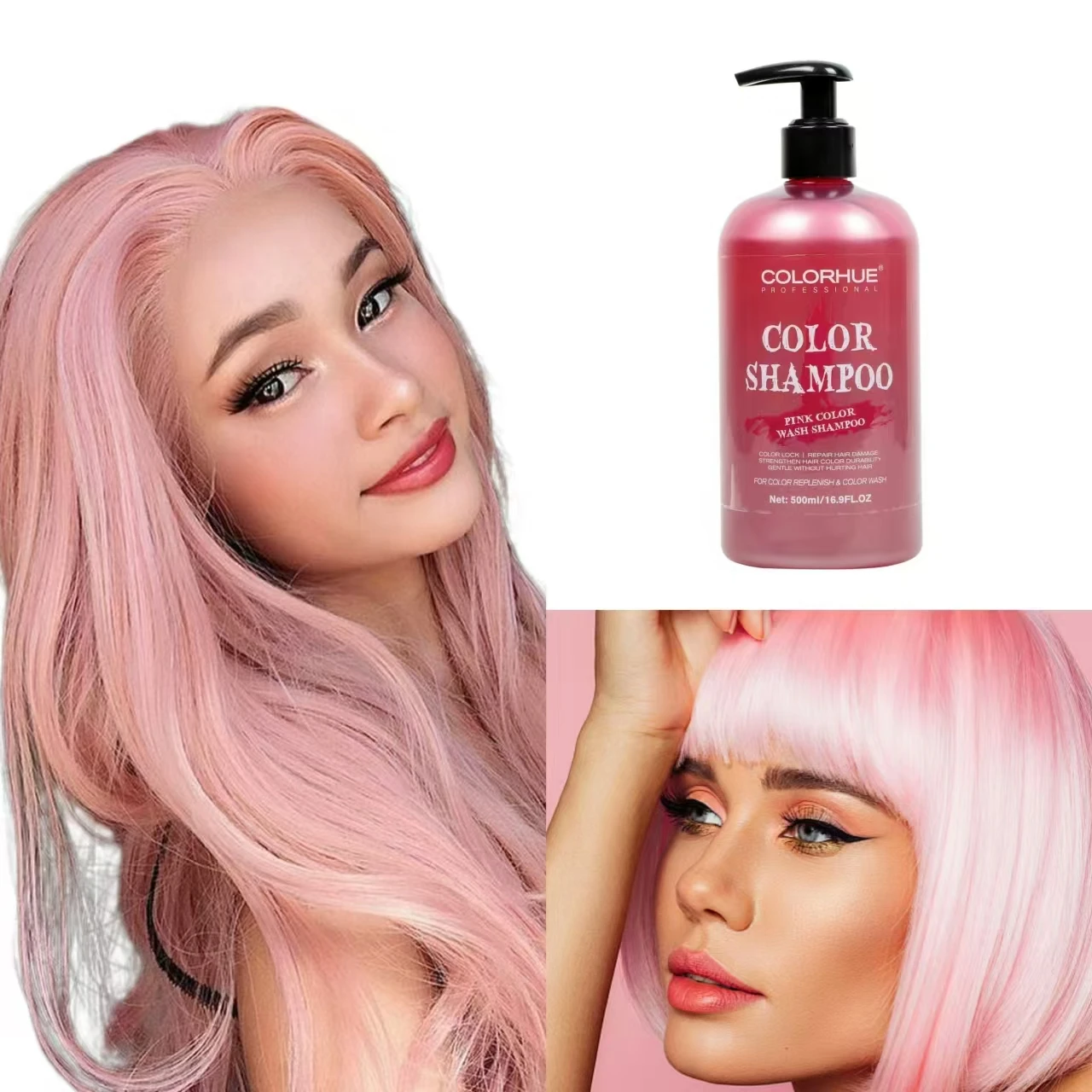 Hot Sale Colorful Hair Color Shampoo 6 Colors Available Top Quality Color Wash Shampoo For Hair
