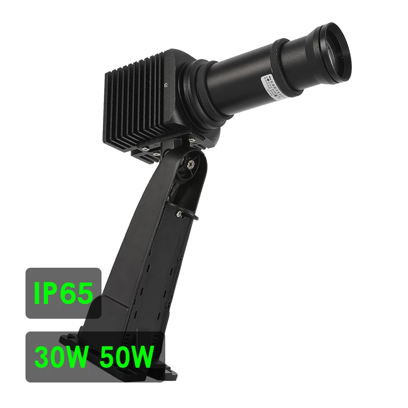 Полноцветный RGB проектор Gobo 50 Вт 30 наружный с логотипом прожектор для рекламы игровое оборудование IP65 Водонепроницаемый