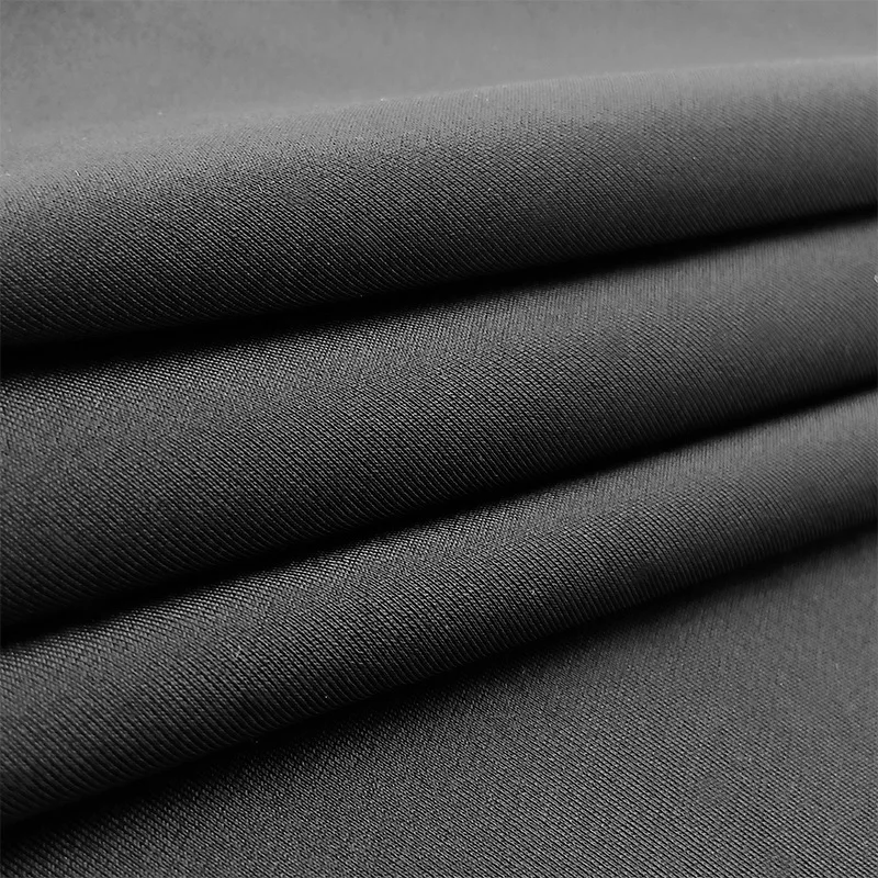 Manufacturer Direct Sales DuPont L ycra Stretch Fabric 100% Polyester Organic Nylon Plain Matt Knitting Fabric for Bathing Suits