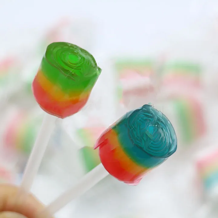 Rainbow Gummy Roll candy Halal Colorful Fruit Jelly Flavor Sugar Chinese High Quality Sweet Soft Candy Belt Individual Package