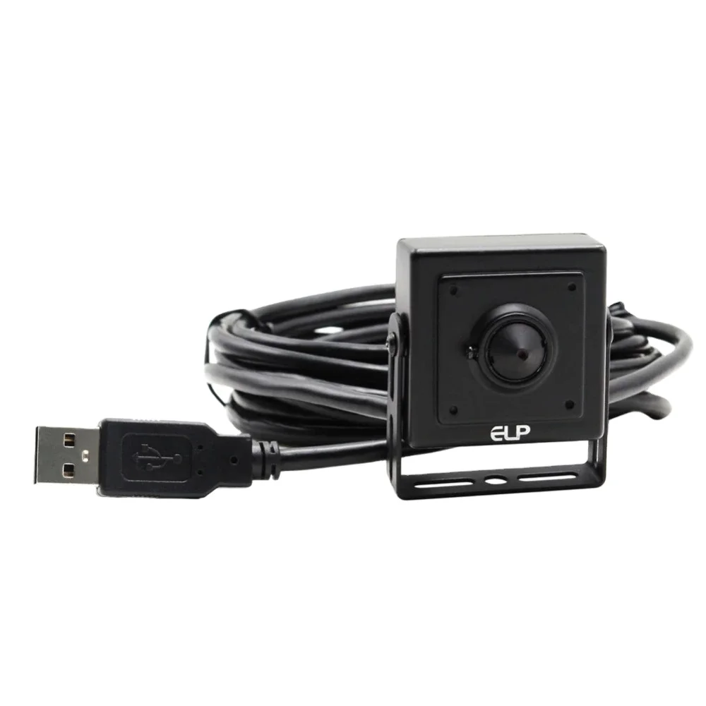ELP  640X480P VGA Web Cam MJPEG 60fps High Speed CMOS OV7725 Mini CCTV USB Camera with 3.7mm Lens and Mini case