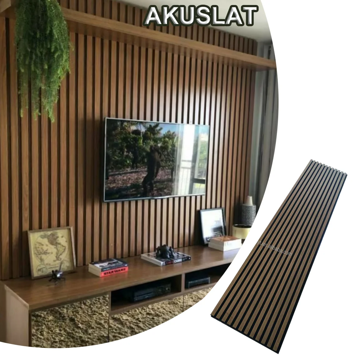 Producer Price Black Oak 3000*600Mm Panels Acoustical Akupanel Decorative Panels Sound Insulator