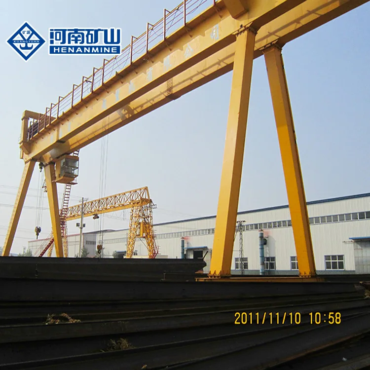 25T Span 30M Rail Double Beam Gantry Crane Scrap Metal Factory Cab Control