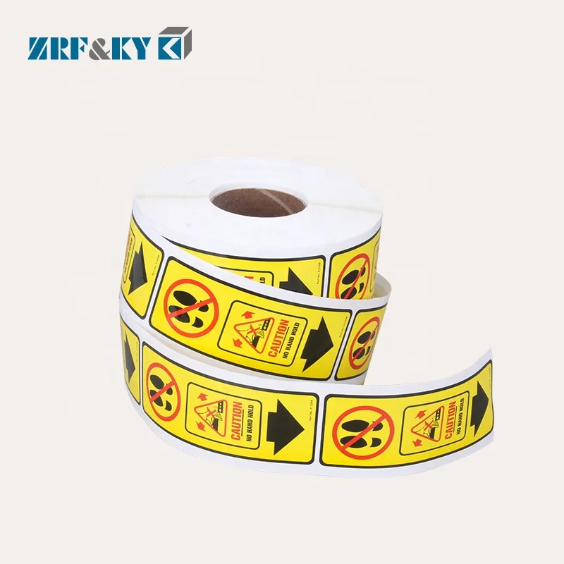 
Customized Waterproof Cheap Printed Warning Safety Signs Label Stickers 