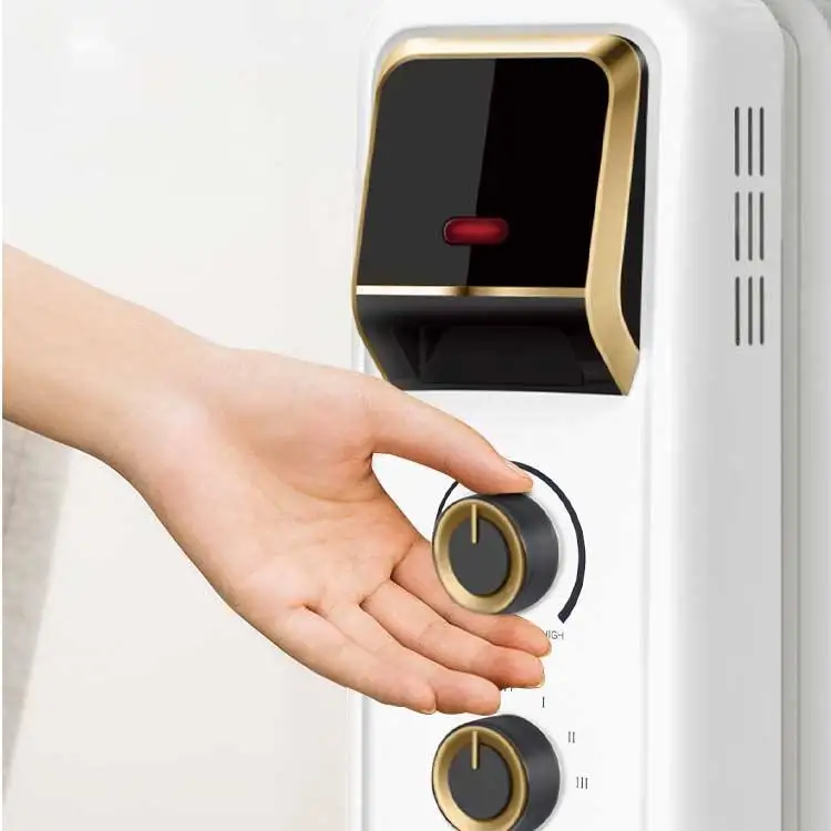 Indoor heating Oil Filled Radiator Electric Room Heater 7 Fins