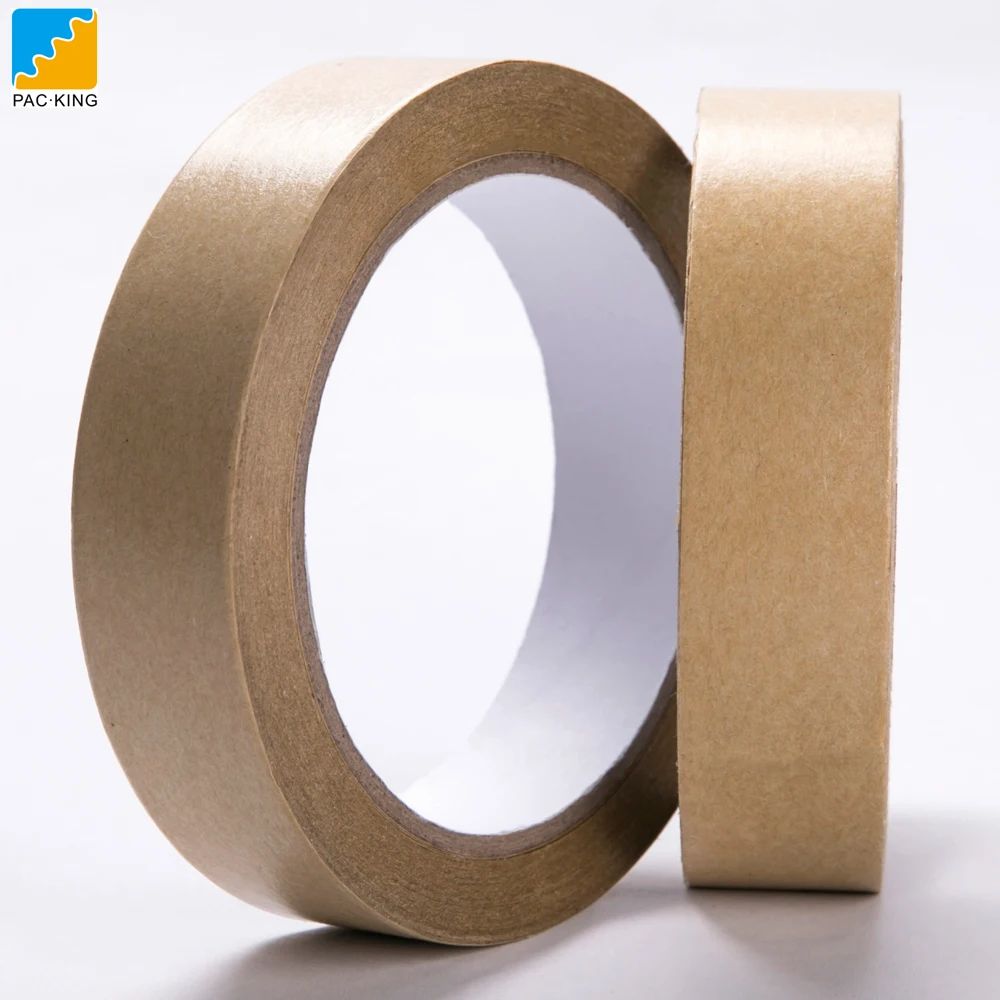 Brown Color Kraft Paper Gummed Tape For Packaging