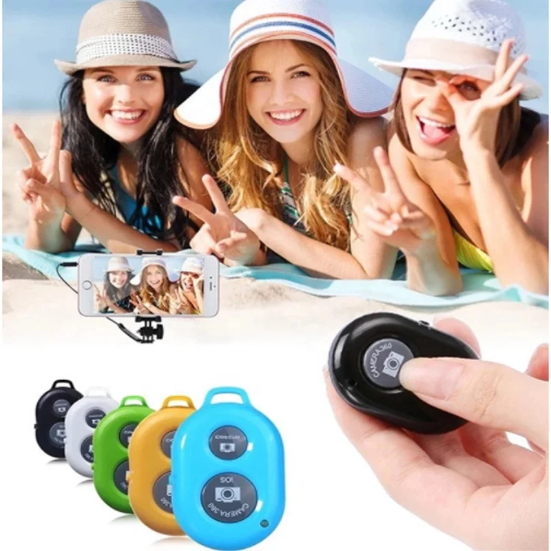 
For iPhone Android Phone Blue tooth Selfie Button Wireless Camera Remote Control Selfie Stick Shutter 