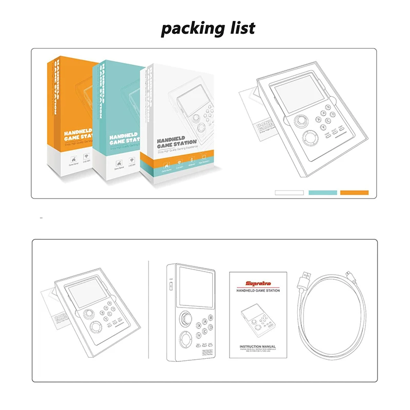 New Wireless 4.0 Classic Android 128-bit Wireless WIFI Handheld Game Console 3D retro arcade game console