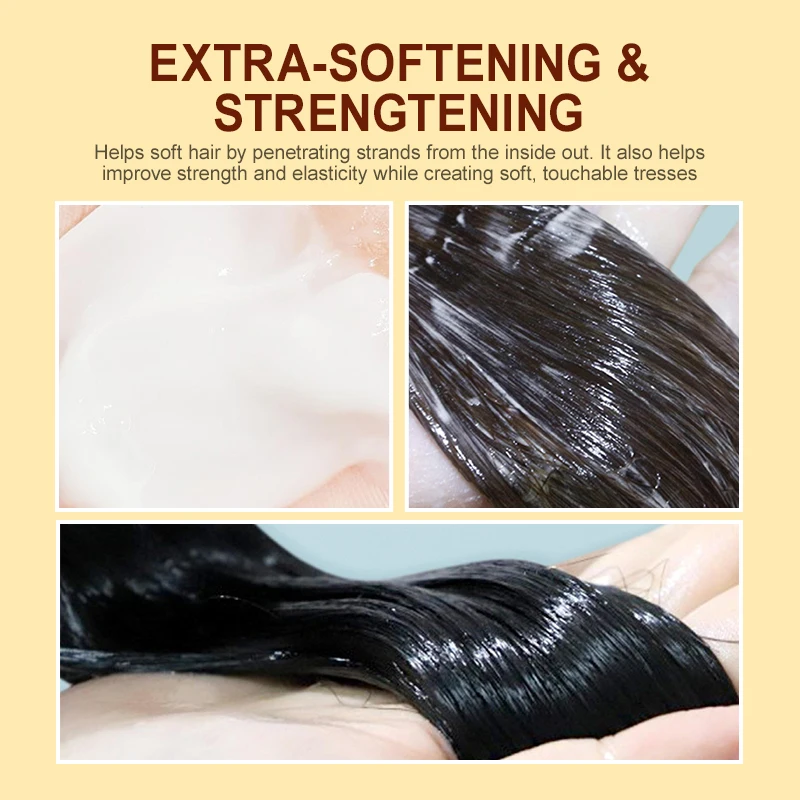 Hair Treatment Mask Collagen Protein Dry Damaged Colored Permed Hair Deep Repair Hair Mask