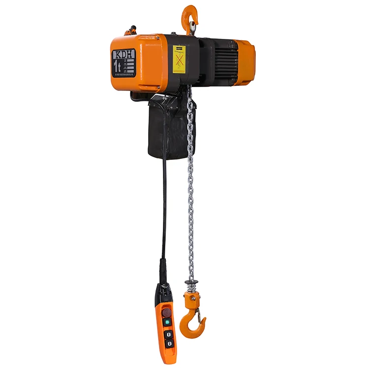 Double Chain Single Phase 2200Lbs 10ft Lift Height Electrical Hook 220V Electric Chain Hoist
