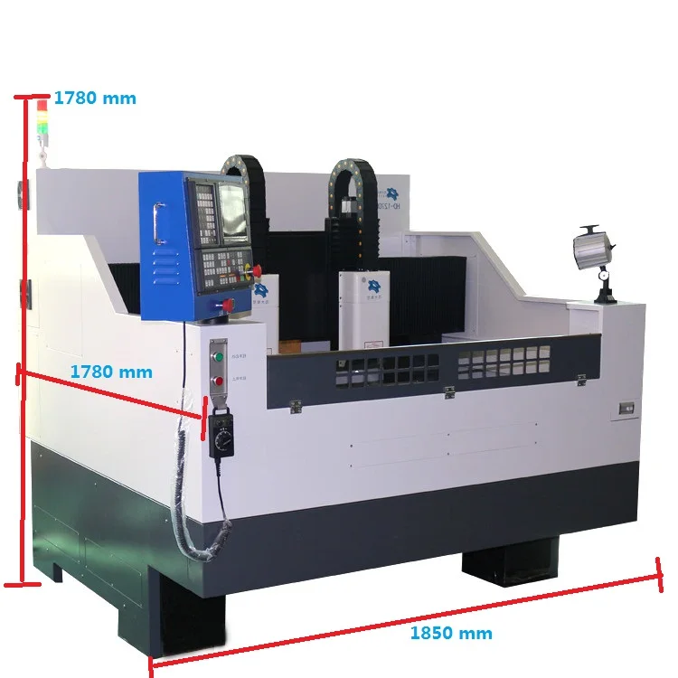 
1.8KW Phone Screen Protector Engraving Machine tempered Glass Cutting Machine Double Head cnc Machine HD1270 Mesin 