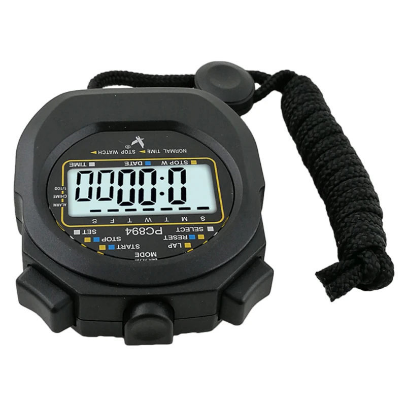 Professional Digital Sports Stopwatch Chronograph Timer with wristband cheap